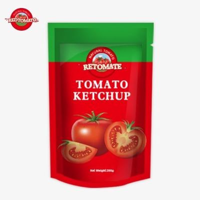 Kami memproduksi 200g kantong ketchup yang memenuhi standar internasional dan tersedia dengan harga pabrik