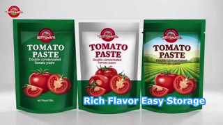 Pasokan Pabrik Pasta Tomat 500g Stand Up Sachet Paket Nyaman Kaya Rasa